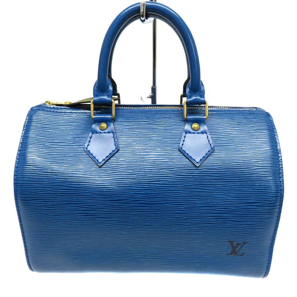 Louis Vuitton Epi Toledo 25 Handbag Blue Speedy